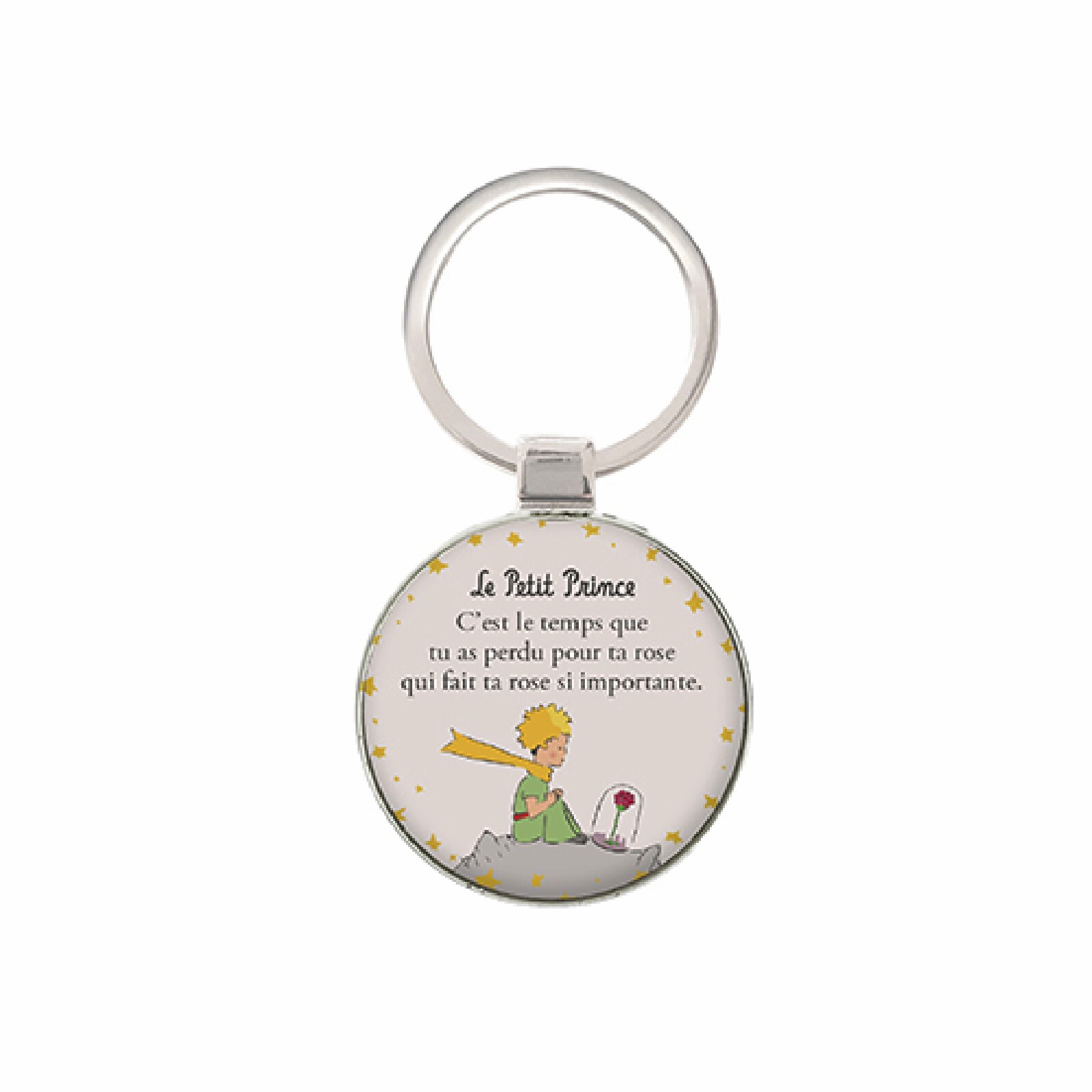 3700572773780 - Runder Schlüsselanhänger Le Petit Prince Rose 3700572773780 - Runder Schlüsselanhänger Le Petit Prince Rose