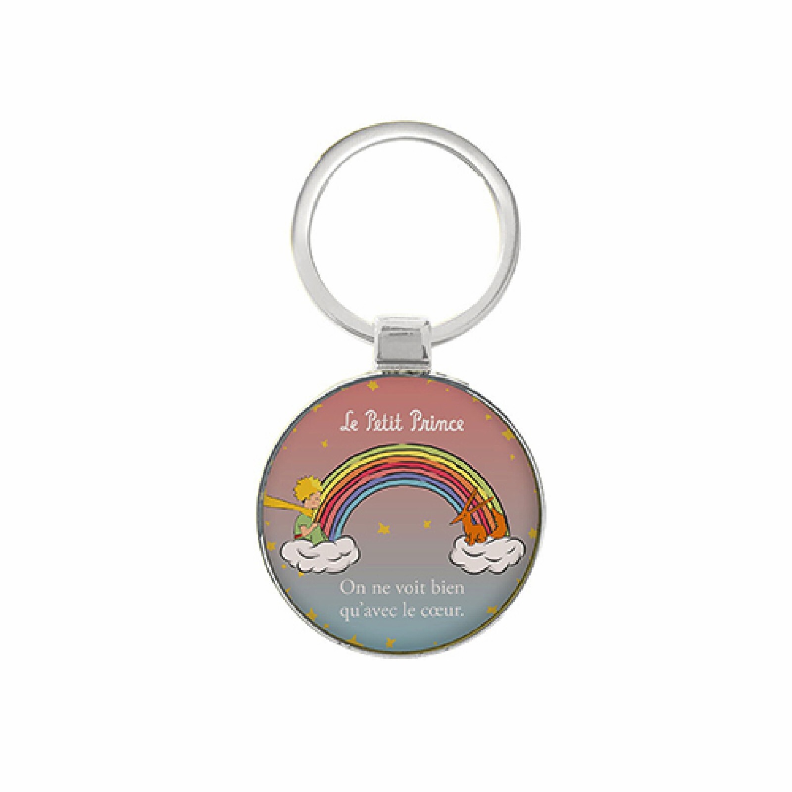 3700572773841 - Runder Schlüsselanhänger Le Petit Prince Arc En Ciel