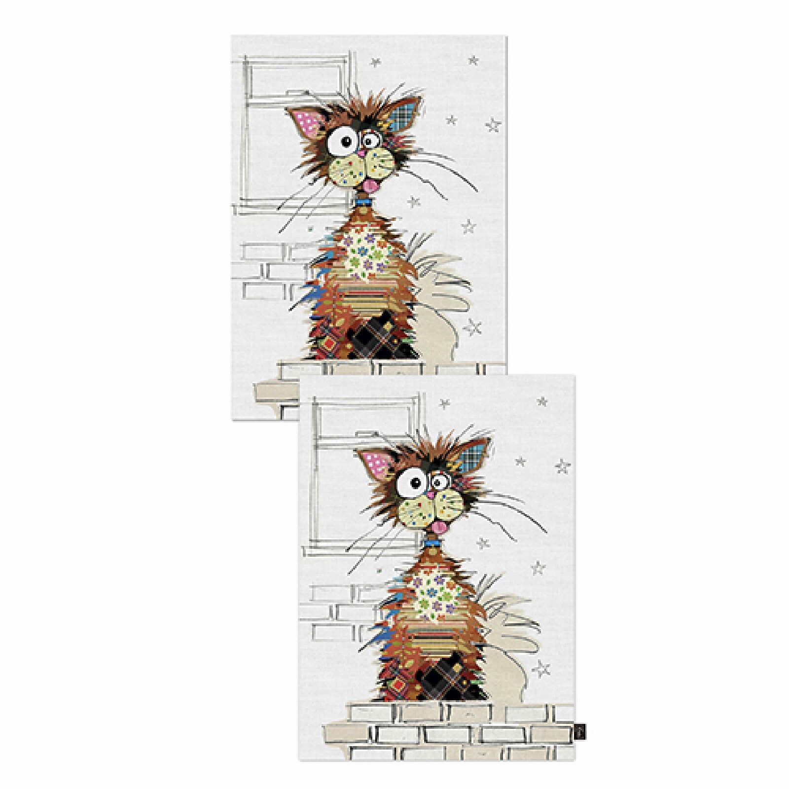 3700572780481 - Geschirrtuch in Geschenketui Katze ziggy Kook (x2) 3700572780481 - Geschirrtuch in Geschenketui Katze ziggy Kook (x2)