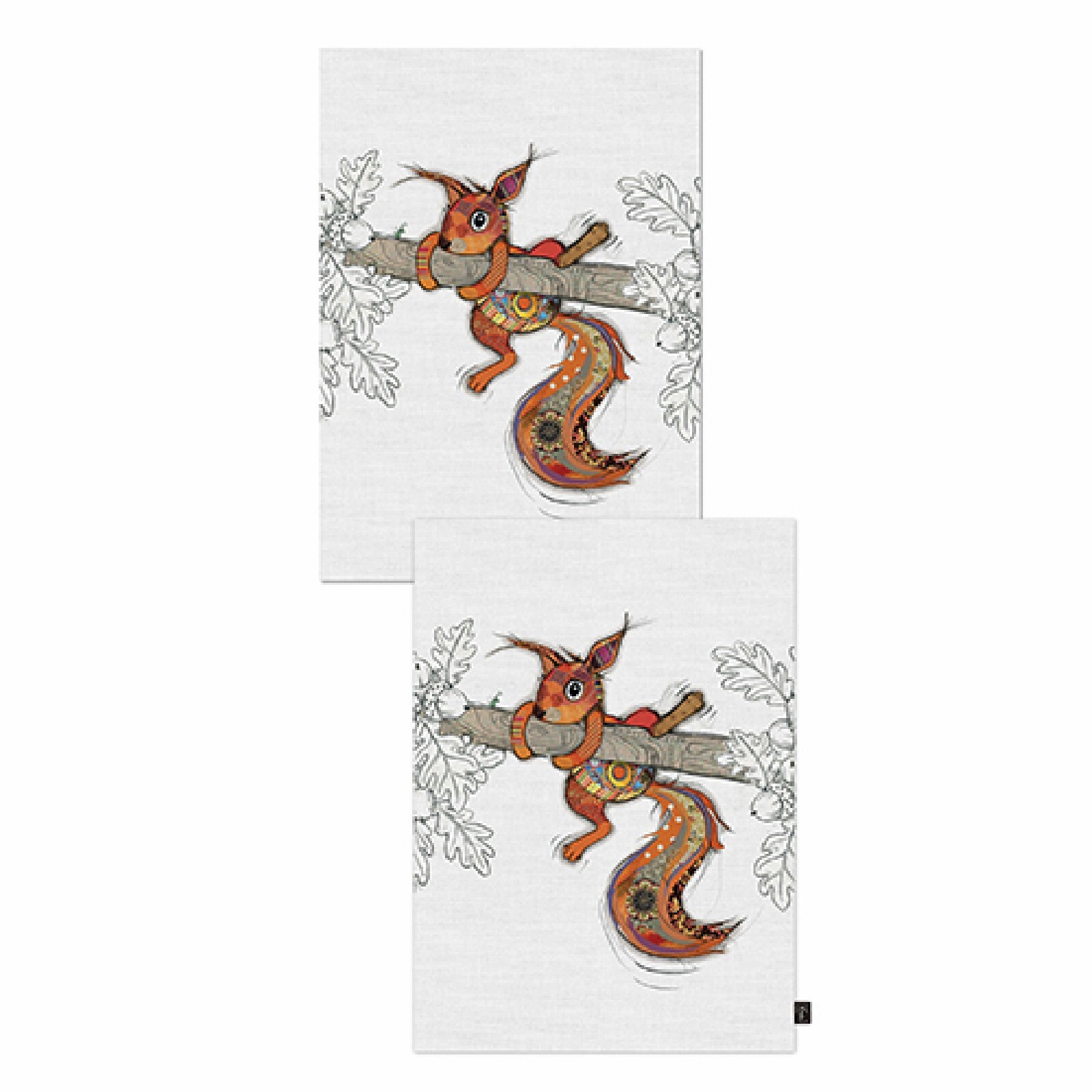 3700572780498 - Geschirrtuch in Geschenketui Eichhörnchen Kook (x2)