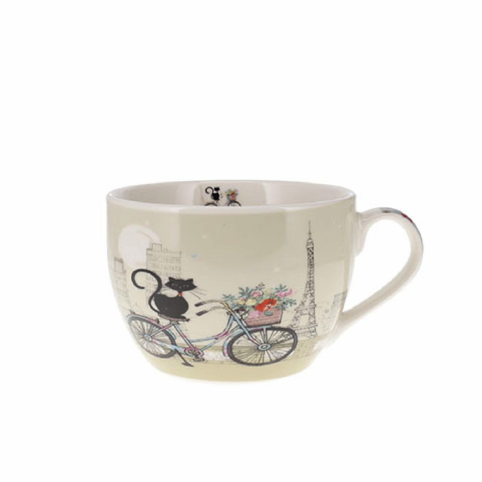 3700572783451 - Tasse mit Henkel + Schachtel Art Paris Chat Vélo