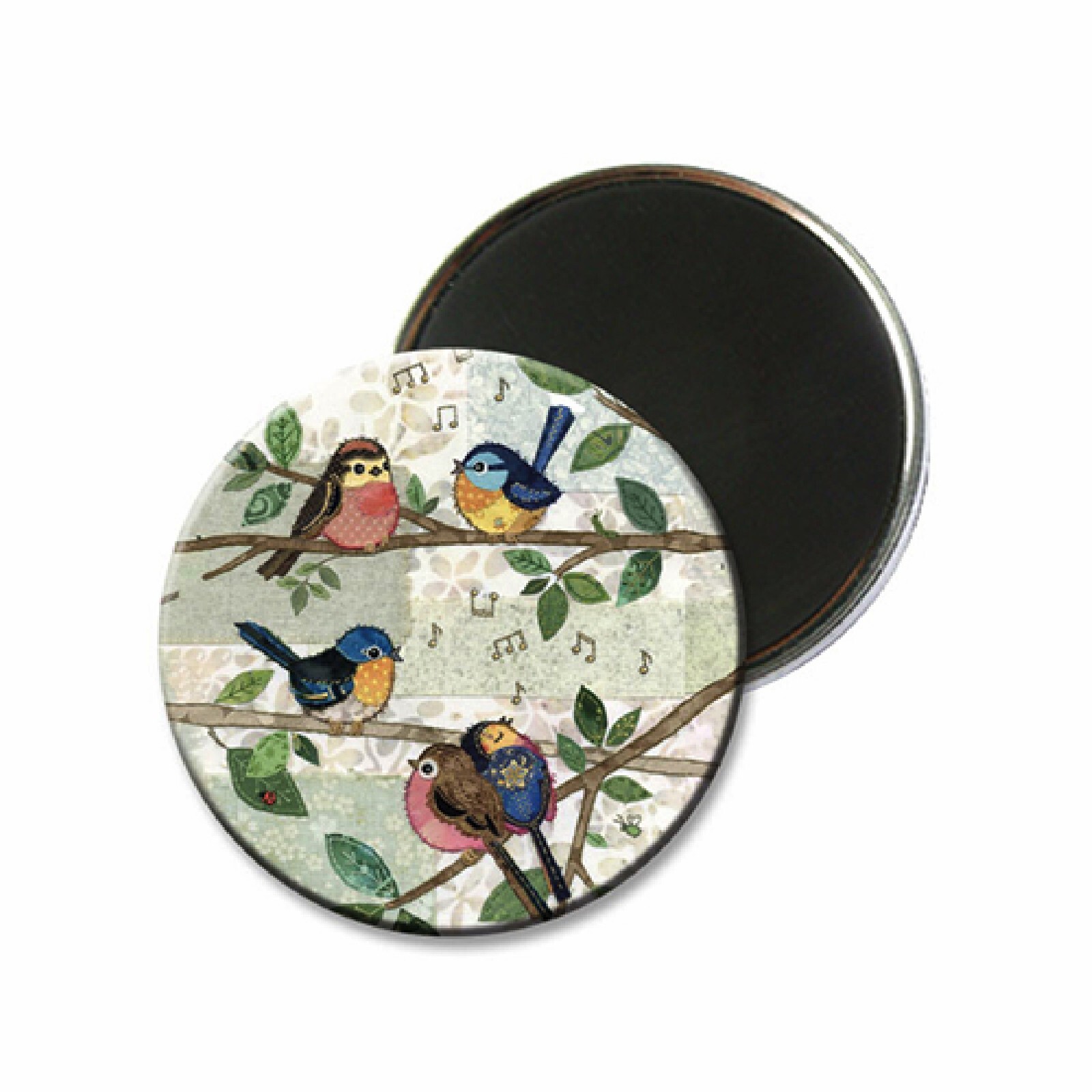 3700572784007 - Runder Magnet Vögel auf Ästen Bug Art Amys