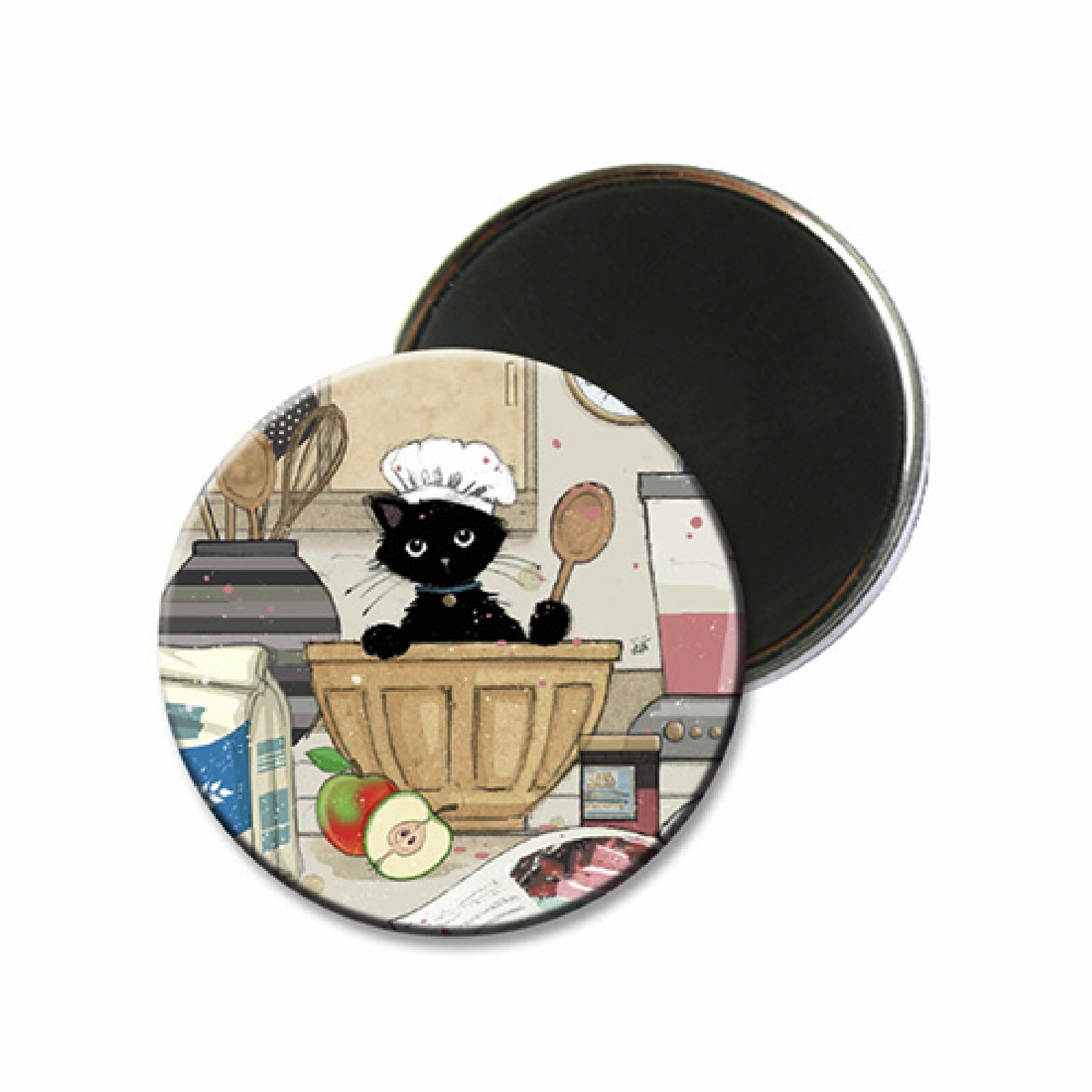 3700572784076 - Runder Magnet Kätzchen Patissier Bug Art