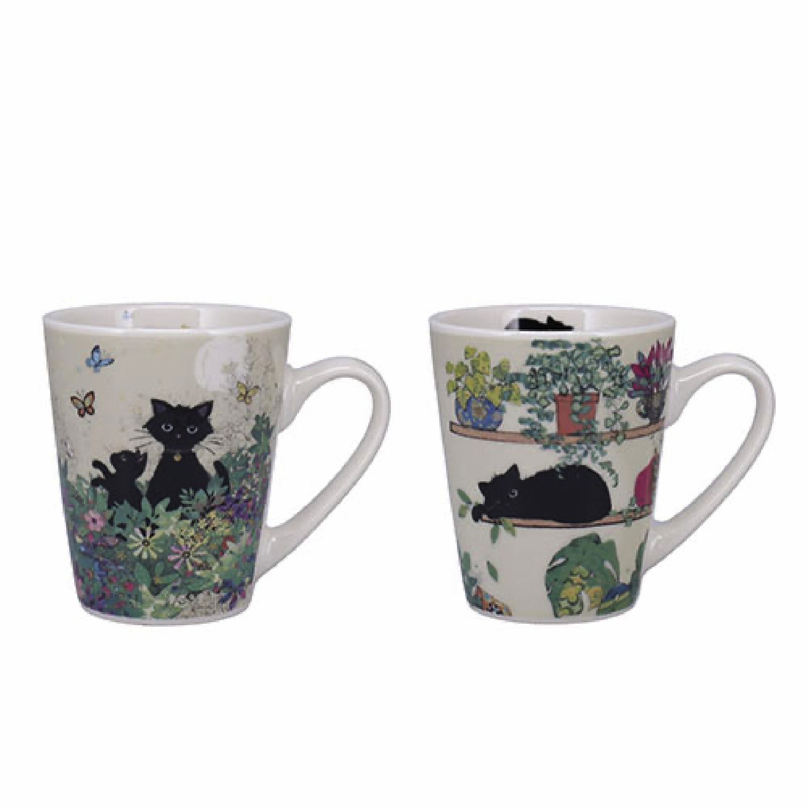 3700572784373 - Konische Mini-Becher + offene Schachtel Kätzchen Pflanzen   chaton jar Bug Art (x2)