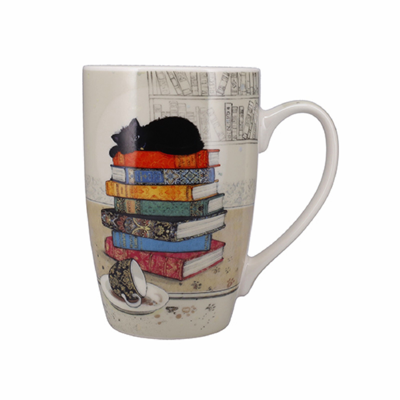 3700572784397 - Abgerundete Tasse + offene Dose Kätzchen Bücher Bug Art XL 3700572784397 - Abgerundete Tasse + offene Dose Kätzchen Bücher Bug Art XL