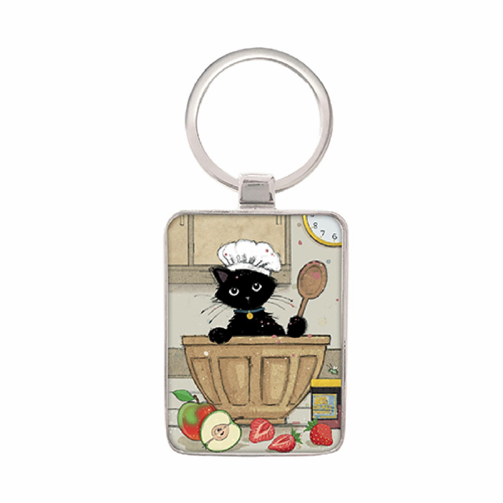 3700572784564 - Schlüsselanhänger Rechteck Kätzchen Patissier Bug Art