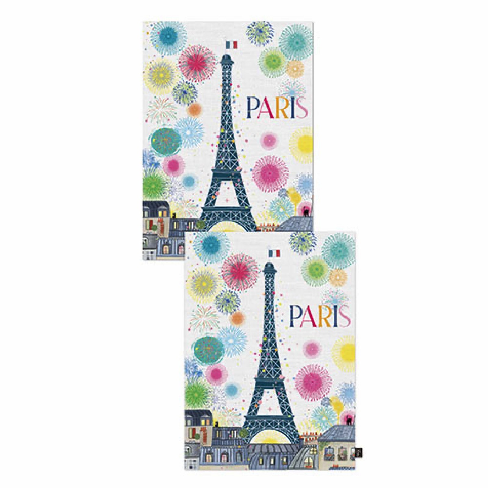 3700572786230 - 2er-Set Servietten im Geschenkkarton Paris En Fête