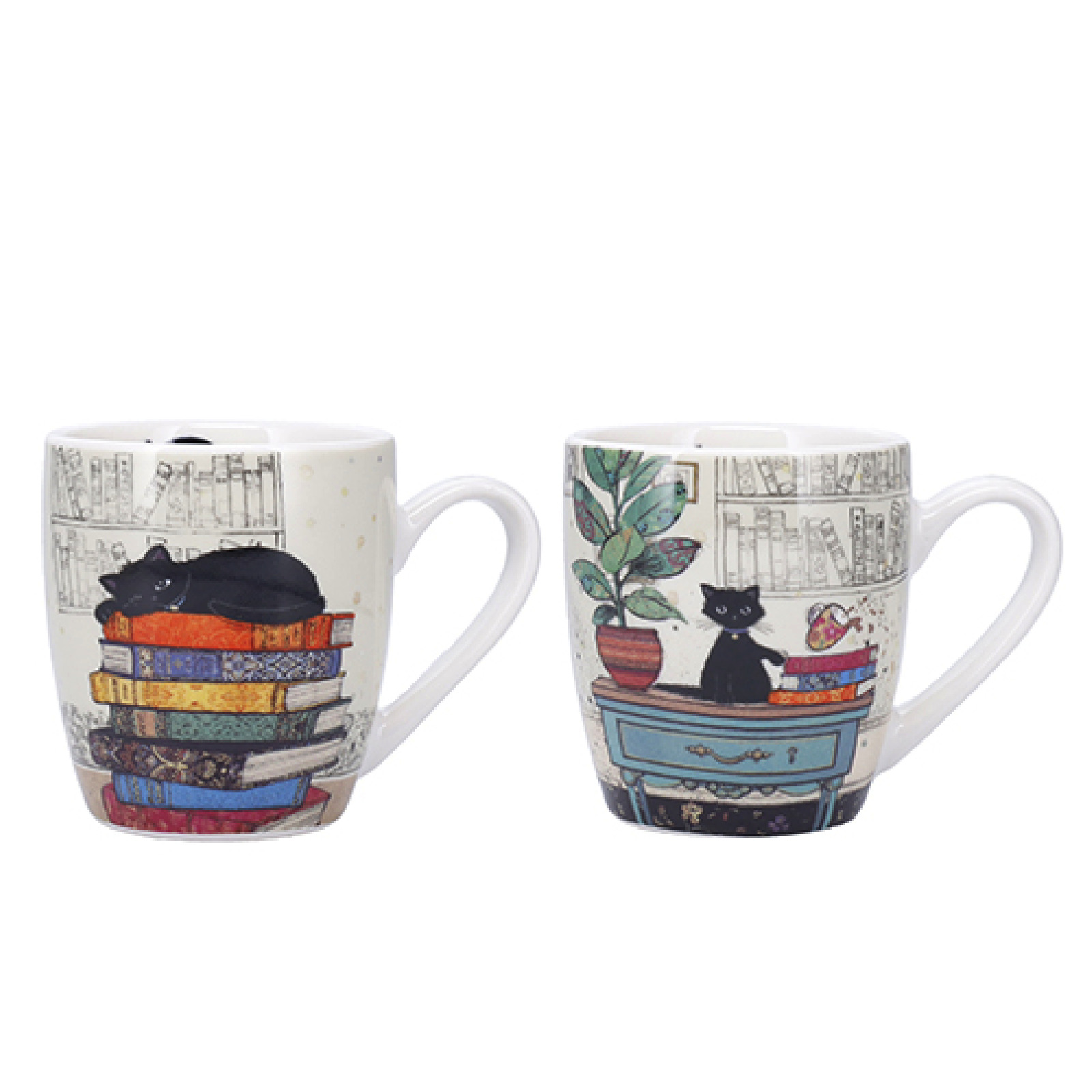 3700572788838 - Abgerundete Tasse Mini + offene Schachtel Kätzchen Bücher - Kätzchen Schreibtisch Bug Art (x2) 3700572788838 - Abgerundete Tasse Mini + offene Schachtel Kätzchen Bücher - Kätzchen Schreibtisch Bug Art (x2)