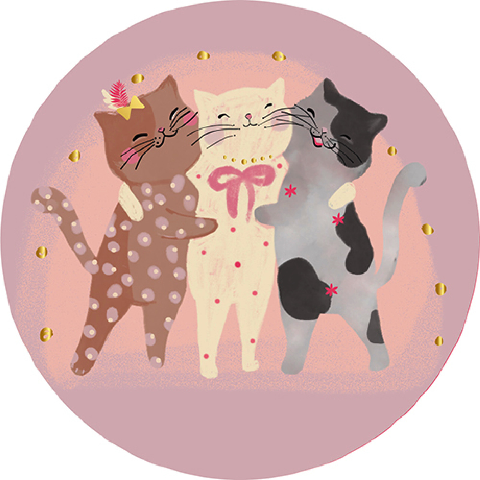 3700572798615 - Runder Magnet Esprit des Plumes et des Fleurs