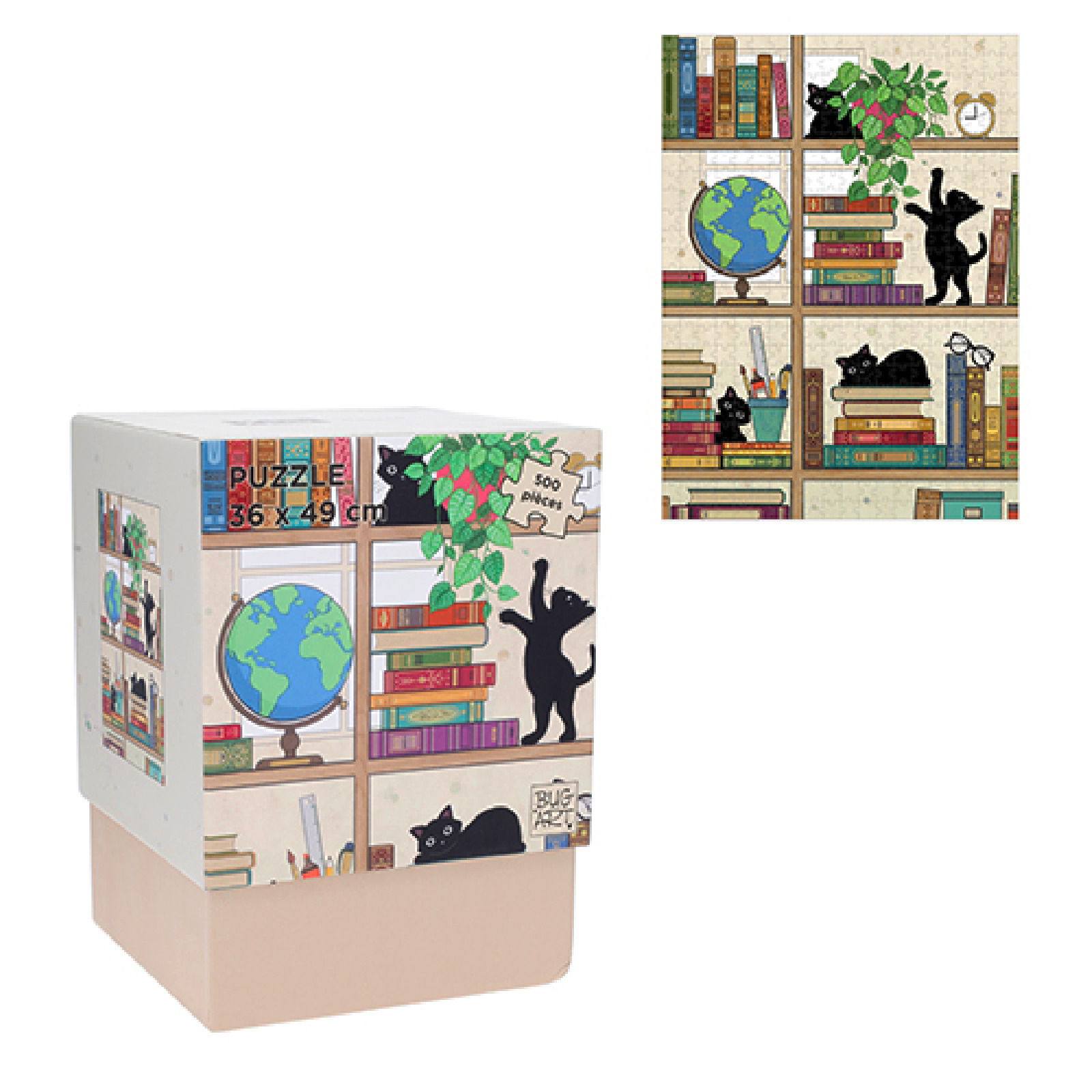 3700572800912 - 500 Teile Puzzle Kätzchen Bibli Bug Art 3700572800912 - 500 Teile Puzzle Kätzchen Bibli Bug Art