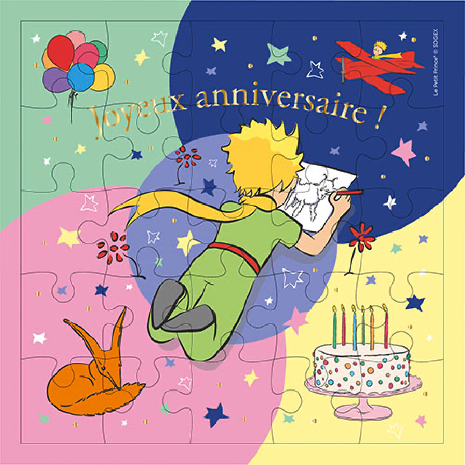 3700572811659 - Quadratisches Puzzle Le Petit Prince Anniversaire 3700572811659 - Quadratisches Puzzle Le Petit Prince Anniversaire