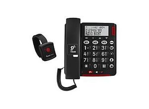 3700601425642 - BigTel 50 Alarm Plus - Telefon mit Schnur - Dunkelgrau