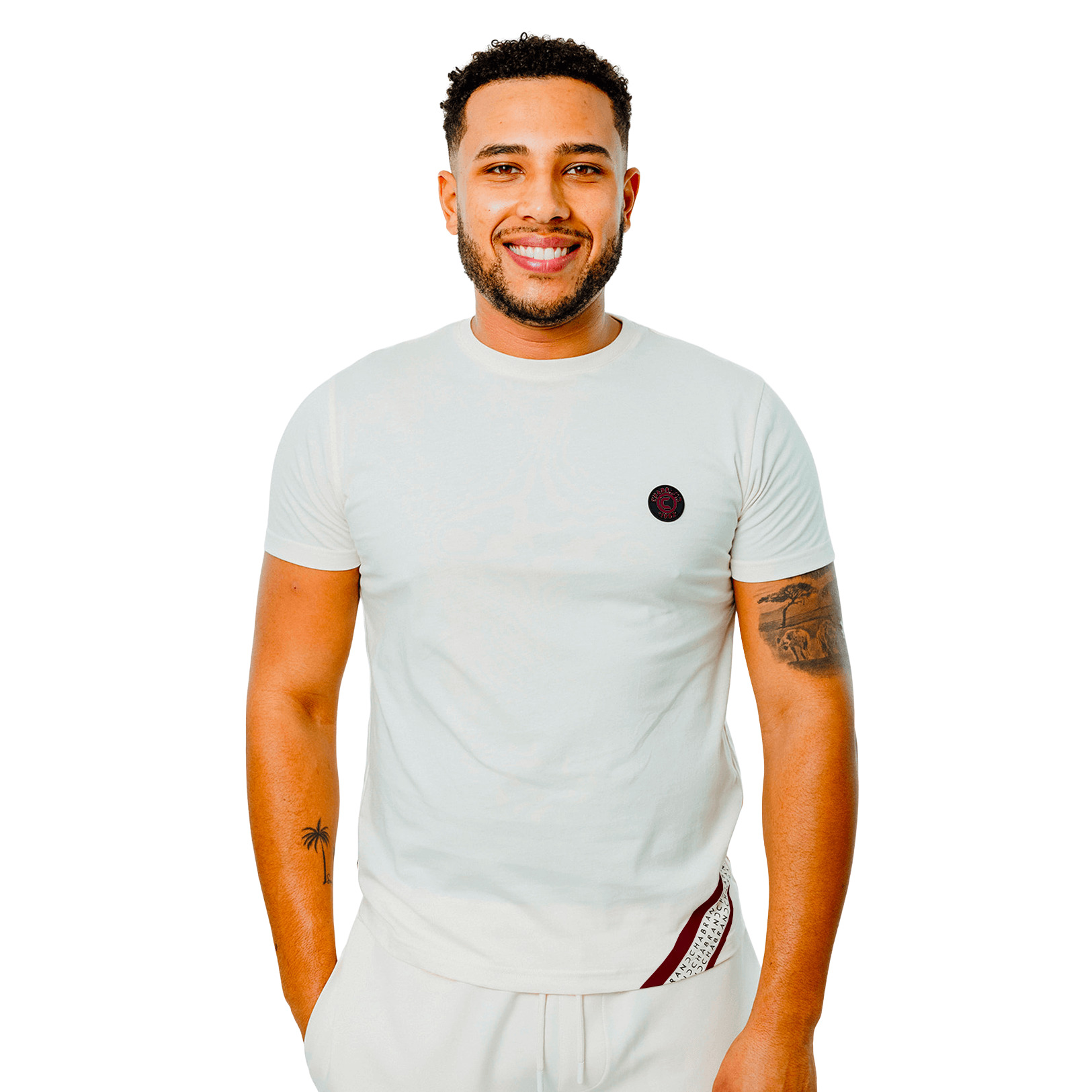 3700654013551 - Zweifarbiges Rundhals-T-Shirt Chabrand 3700654013551 - Zweifarbiges Rundhals-T-Shirt Chabrand