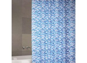 3700703928805 - Polyester Bano Vorhang 180x200cm Loft Blau