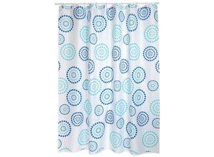 3700703933625 - - Polyester Badvorhang 180x200 cm Premdots Bleu