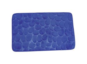 3700703941699 - Marineblauer Schaumstoff Badteppich Steine 40x60 Cm