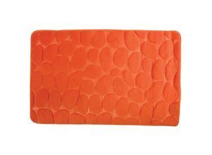 3700703941804 - Badematte aus Mikrofaser und pvc in der Farbe Orange 40 x 60 cm - MSV