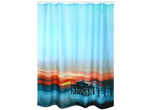 3700703942214 - - Polyester Duschvorhang 180x200 cm Sonnenuntergang