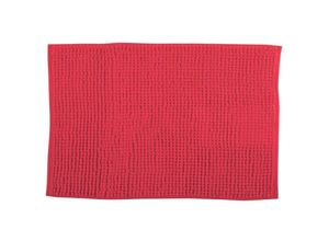 3700703956105 - Badematte Chenille Mikrofaser in rot 40 x 60 cm