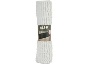 3700703956143 - Chenille Mikrofaser-Badematte in weiß 40 x 60 cm - MSV