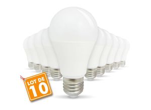 3700710810285 - Arum Lighting - Menge von 10 LED-Lampen E27 9W eq 60W 806lm | Farbtemperatur Warmweiß 2700K