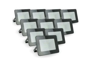 3700710810612 - Eclairage Design - Lot von 10 LED-Scheinwerfern 20W IP65 im Freien Température de Couleur Blanc froid 6400K