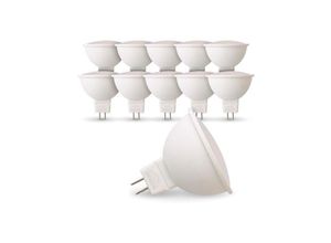 3700710812043 - Eclairage Design - Set mit 10 LED-Lampen GU53 MR16 12V 5W Eq 40W Température de Couleur Blanc neutre 4000K