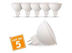 3700710813798 - Eclairage Design - Satz von 5 LED-Lampen GU53 MR16 5W Eq 40W Température de Couleur Blanc neutre 4000K