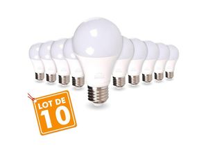 3700710813910 - Eclairage Design - Menge von 10 LED-Lampen E27 14W Eq 100W Température de Couleur Blanc chaud 2700K