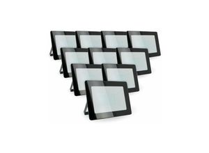 3700710815105 - Arum Lighting - Lot von 10 LED-Scheinwerfern 100W Hohe Leuchtkraft 9000 Lumen von IP65 Température de Couleur Blanc Chaud 3000K