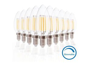 3700710815556 - Eclairage Design - Los mit 10 LED-Lampen E14 4W cog Dimmbar Warmweiß Température de Couleur Blanc chaud 2700K