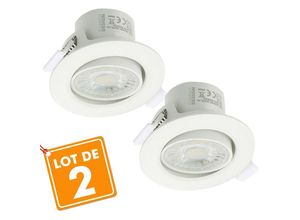 3700710816553 - 2er Set Valence LED-Einbaustrahler 8W verstellbar Equ 75W Température de Couleur Blanc neutre 4000K