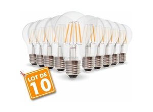 3700710820390 - Arum Lighting - Lot mit 10 Glühlampen E27 4W Filament Äq 40W warmweiß 2700K