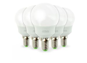 3700710821328 - Set mit 5 LED-Lampen E14 55 W Eq 40 W P45 Kleiner Schraubsockel Température de Couleur Blanc neutre 4000K