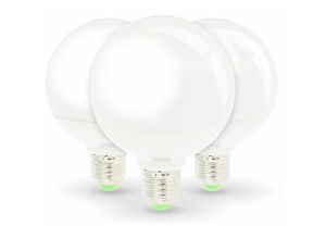 3700710823063 - Arum Lighting - Los mit 3 Glühbirnen led Globe E27 12W Gl 75W G95 Température de Couleur Blanc chaud 2700K