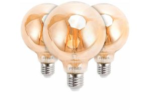 3700710823162 - Los mit 3 LED-Lampen E27 G95 Amber Filament 6W