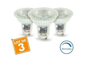 3700710823216 - Arum Lighting - Set mit 3 LED-Lampen GU10 5W Dimmbar 420 Lm Gl 50W Température de Couleur Blanc neutre 4000K