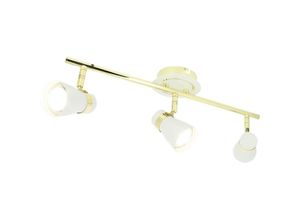 3700710823568 - Arum Lighting - hampton Deckenleuchte 3 Spots GU10 Matt Weiß Messing