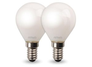 3700710824206 - Arum Lighting - Los mit 2 LED-Lampen E14 Frosted 45W Eq 40W P45 Température de Couleur Blanc chaud 2700K