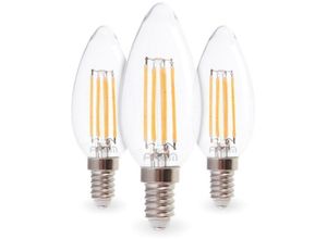 3700710824237 - Arum Lighting - Set mit 3 E14 LED-Lampen 4W Eq 40W Filament Température de Couleur Blanc chaud 2700K