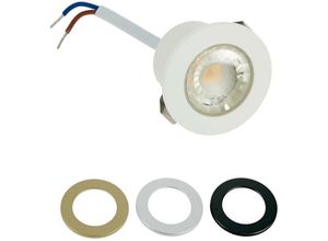 3700710825470 - Arum Lighting - Mini Einbaustrahler led 1W IP54 + 3 Blenden Température de Couleur Blanc Chaud 3000K