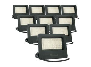 3700710825685 - Eclairage Design - Los mit 10 LED-Flutlichtern für den Außenbereich 50 w Starke Helligkeit stark P65 Température de Couleur Blanc chaud 2700K