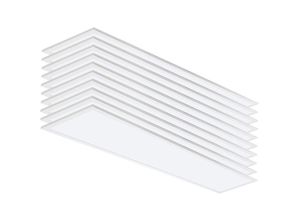 3700710827160 - Eclairage Design - Set mit 10 LED-Leuchtplatten 48W 1200 x 300 mm Température de Couleur Blanc neutre 4000K