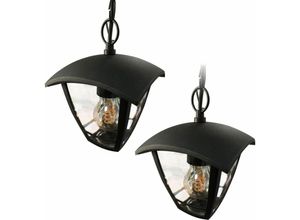 3700710833031 - Arum Lighting - Set mit 2 Pendelleuchten Alicante für den Außenbereich für den Garten Schwarz E27