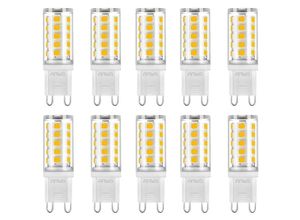 3700710836803 - Arum Lighting - Lot de 10 ampoules led G9 3W 400Lumens Blanc chaud