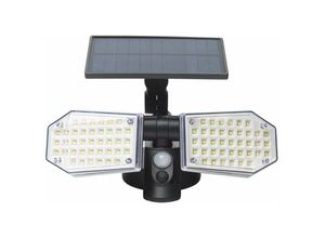 3700723413367 - Werka Pro - Solar-Scheinwerfer mit 2 Köpfen 78led 300lm