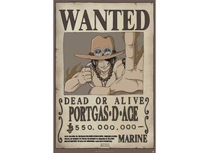 3700789247654 - One Piece Poster Wanted Portgas D Ace