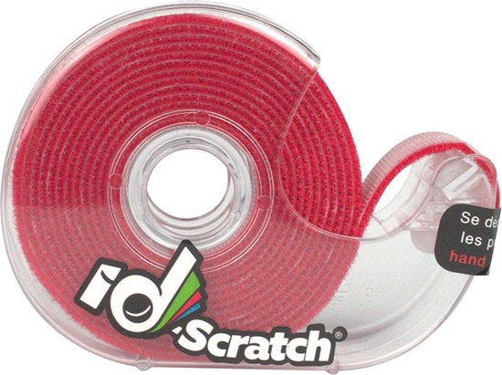 3700820000989 - ID-Scratch - Klettband - Rolle 2m x 2cm - Farbe rot 3700820000989 - ID-Scratch - Klettband - Rolle 2m x 2cm - Farbe rot