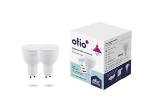 3700976200004 - Otio - Pack mit 2 verbundenen LED-Spots Bluetooth GU10 4W