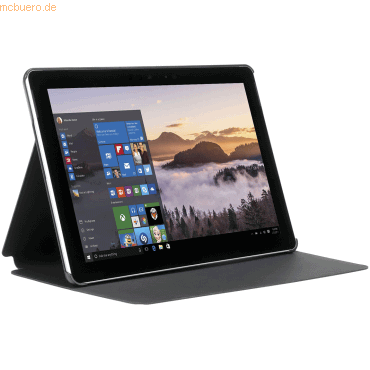 3700992512754 - Mobilis Origine - Flip-Hülle für Tablet - Schwarz - für Microsoft Surface Go